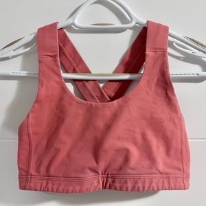 Lululemon Sports Bra, Dusty Rose colour, Size 2
